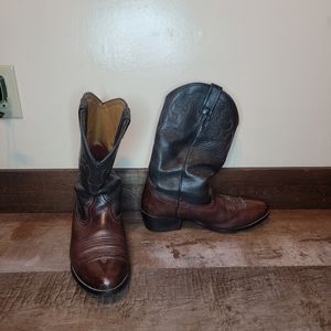Ariat A2 Stampede Brown Black Western Cowboy Boots Mens 11